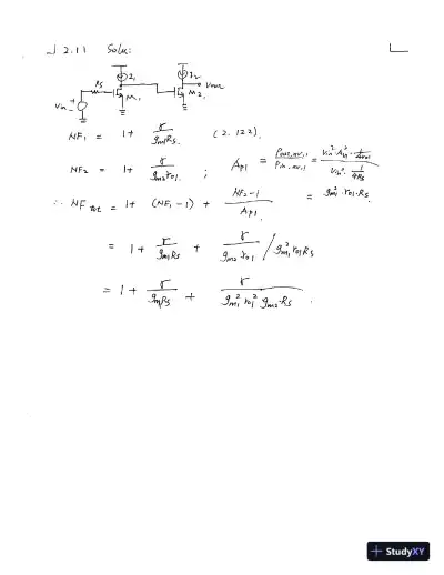 Solution Manual For Rf Microelectronics, 2nd Edition - Page 15 preview image