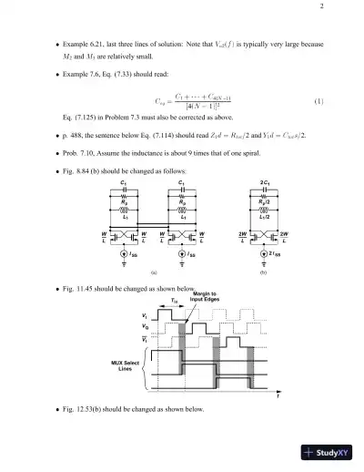 Solution Manual For Rf Microelectronics, 2nd Edition - Page 3 preview image