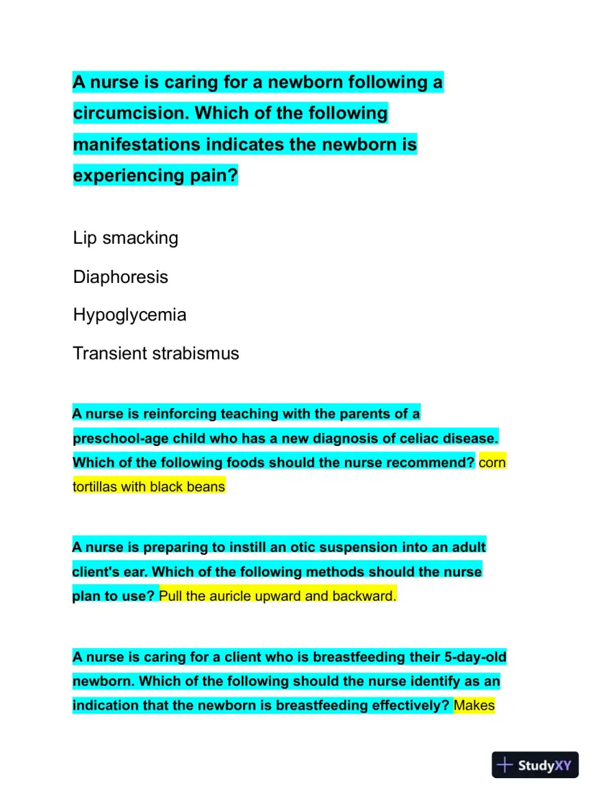 2023 ATI PN Proctored Exam with Answers (4 Solved Questions), page 12