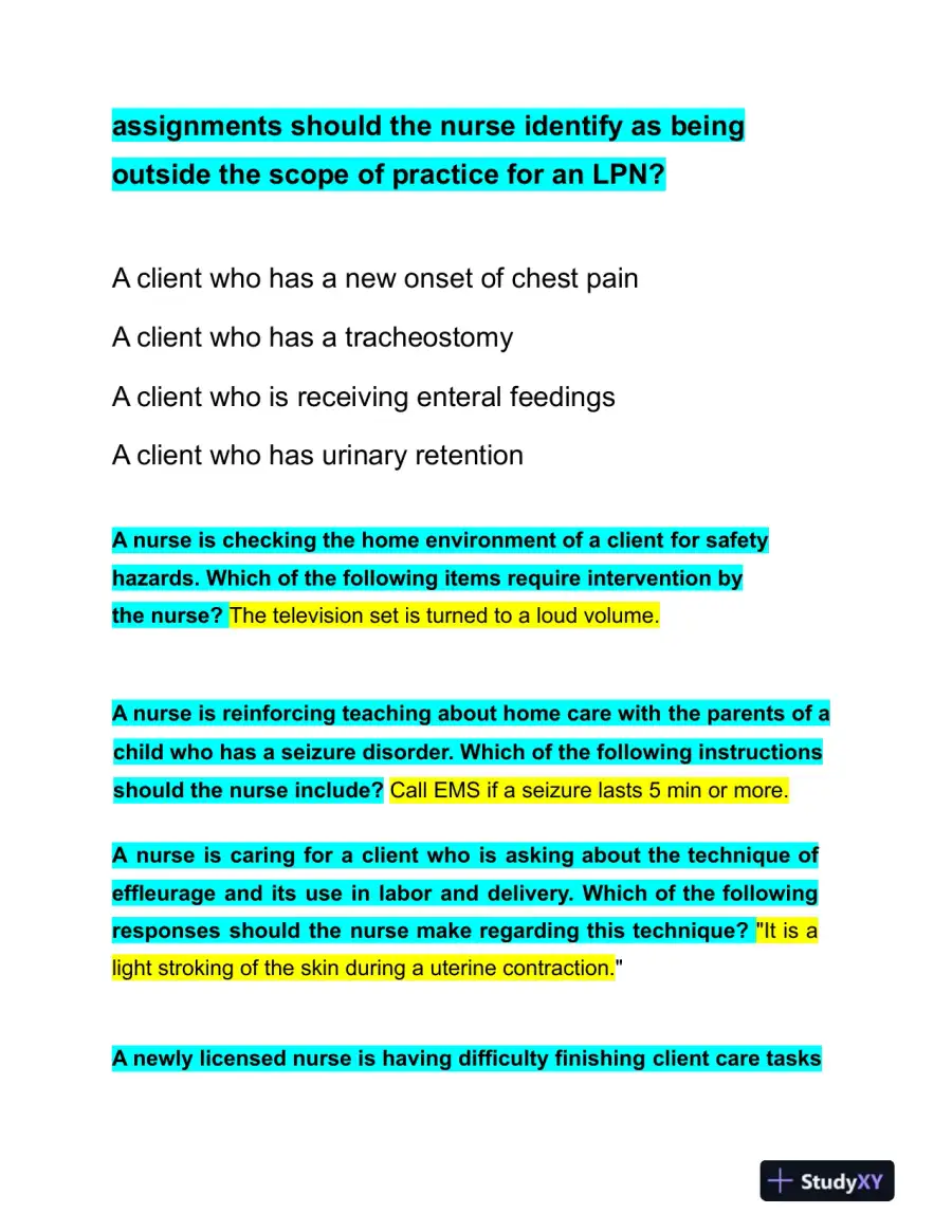 2023 ATI PN Proctored Exam with Answers (4 Solved Questions), page 9