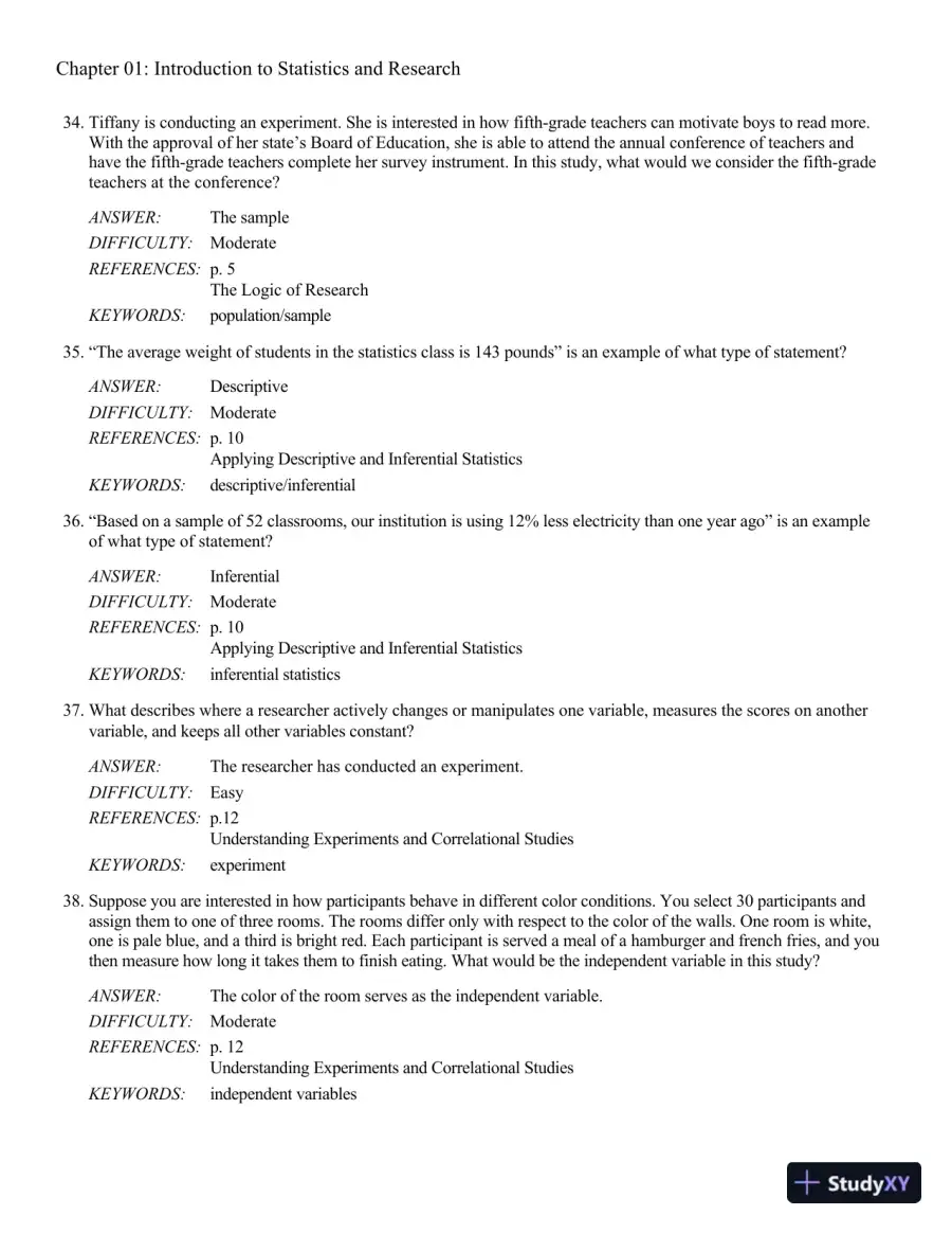 Behavioral Sciences STAT (New, Engaging Titles from 4LTR Press) 2nd Edition Test Bank, page 13