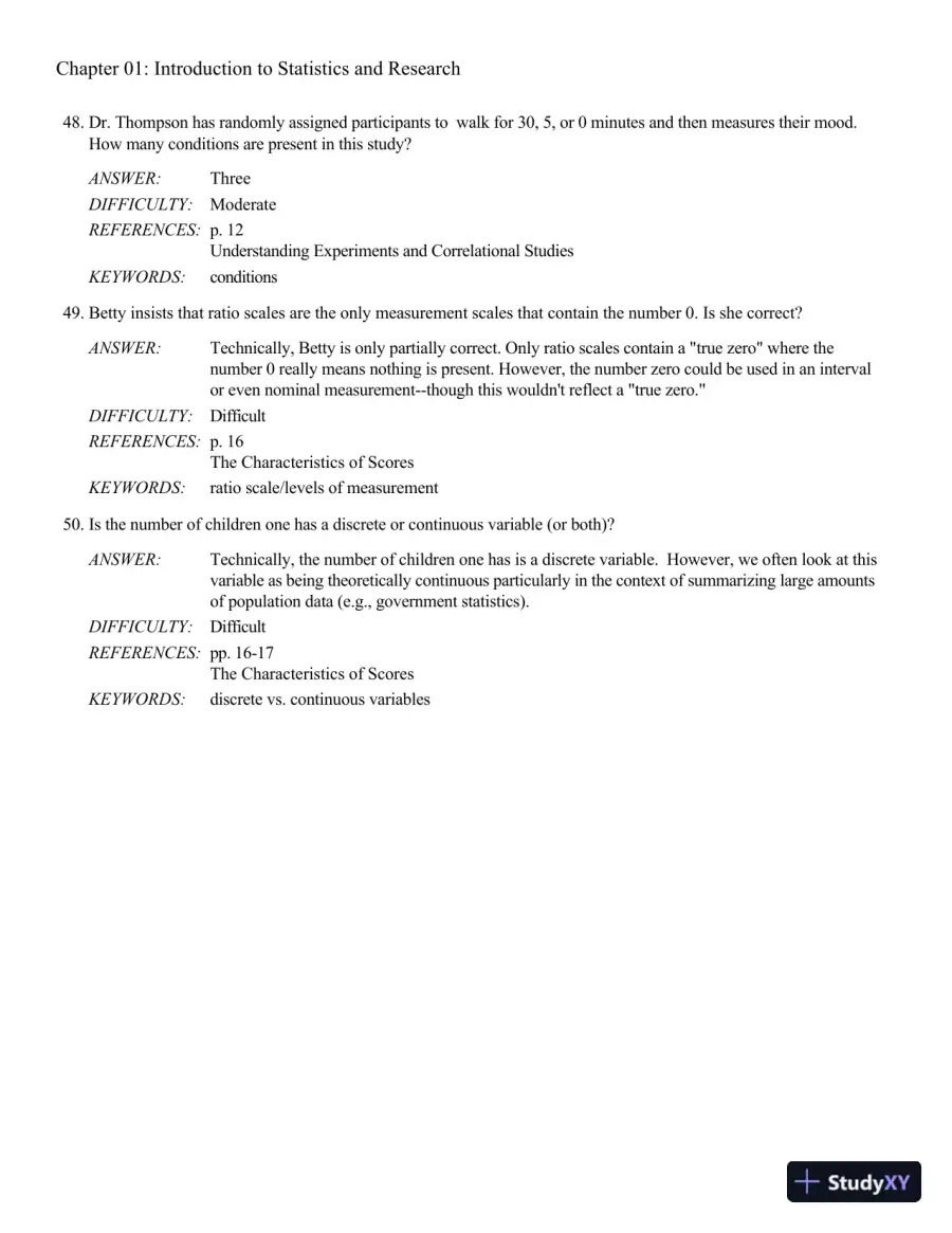 Behavioral Sciences STAT (New, Engaging Titles from 4LTR Press) 2nd Edition Test Bank, page 16