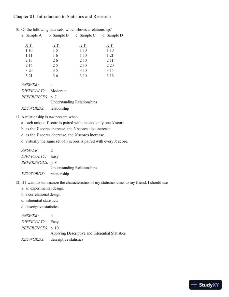 Behavioral Sciences STAT (New, Engaging Titles from 4LTR Press) 2nd Edition Test Bank, page 5