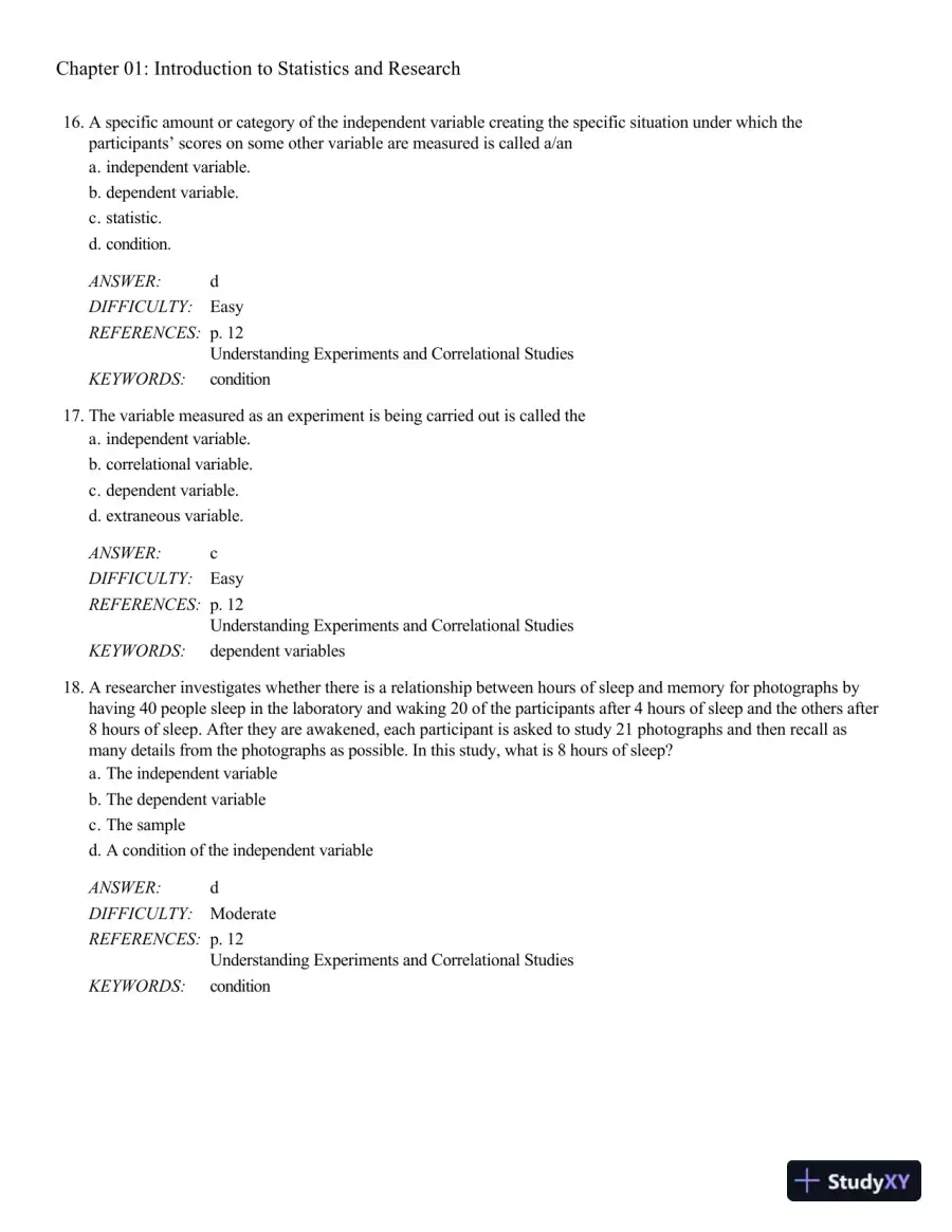 Behavioral Sciences STAT (New, Engaging Titles from 4LTR Press) 2nd Edition Test Bank, page 7