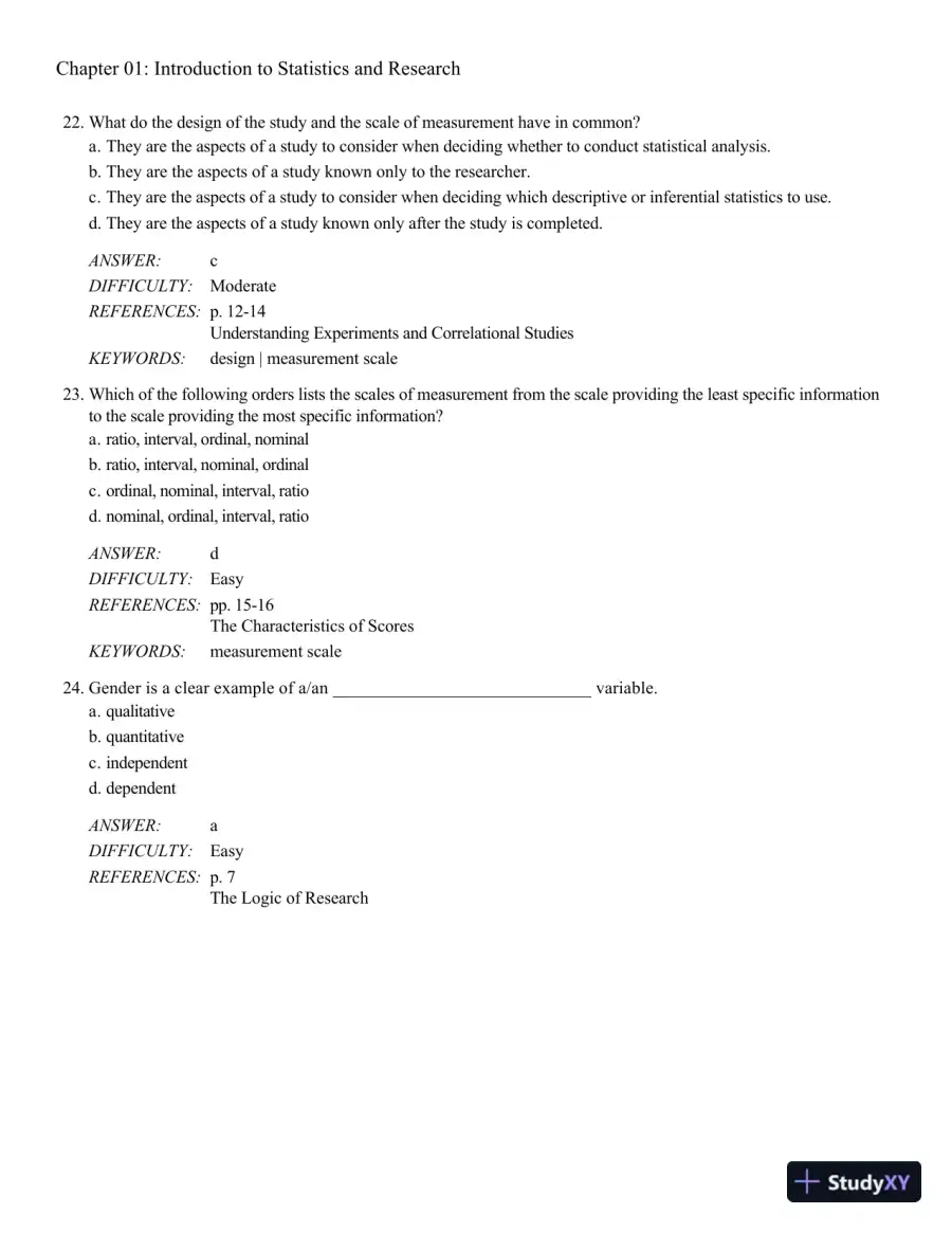 Behavioral Sciences STAT (New, Engaging Titles from 4LTR Press) 2nd Edition Test Bank, page 9