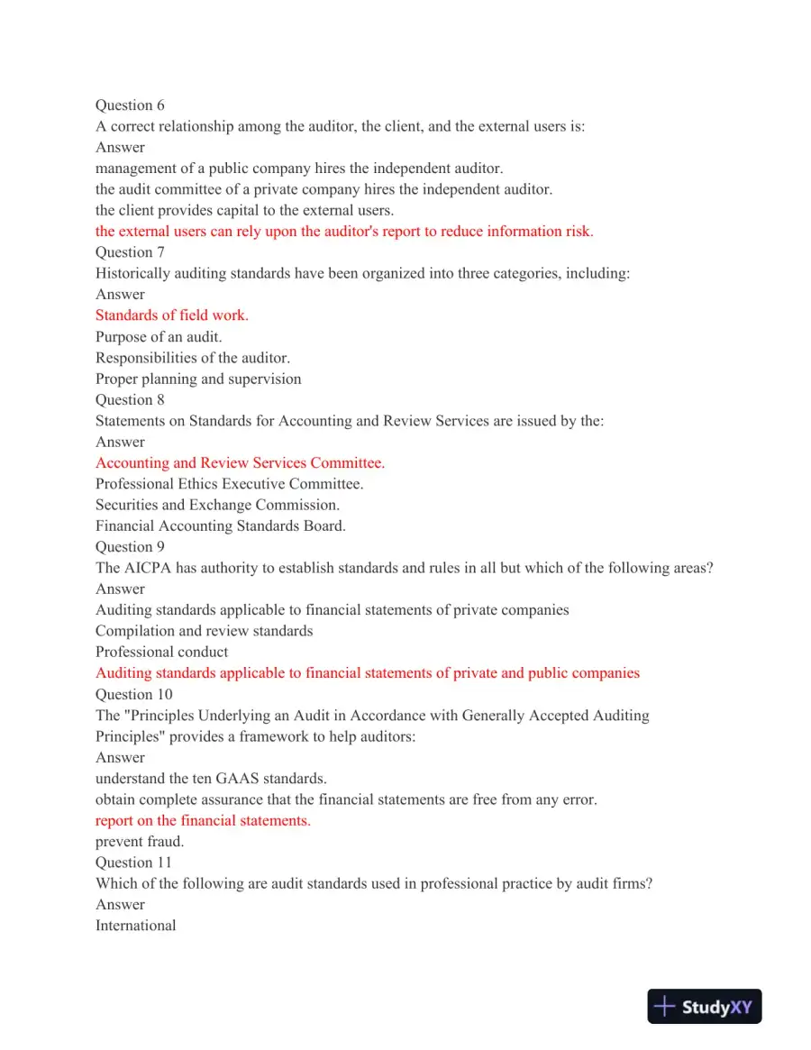 ACC 403 Midterm Exam: Auditing and Assurance Services, page 3