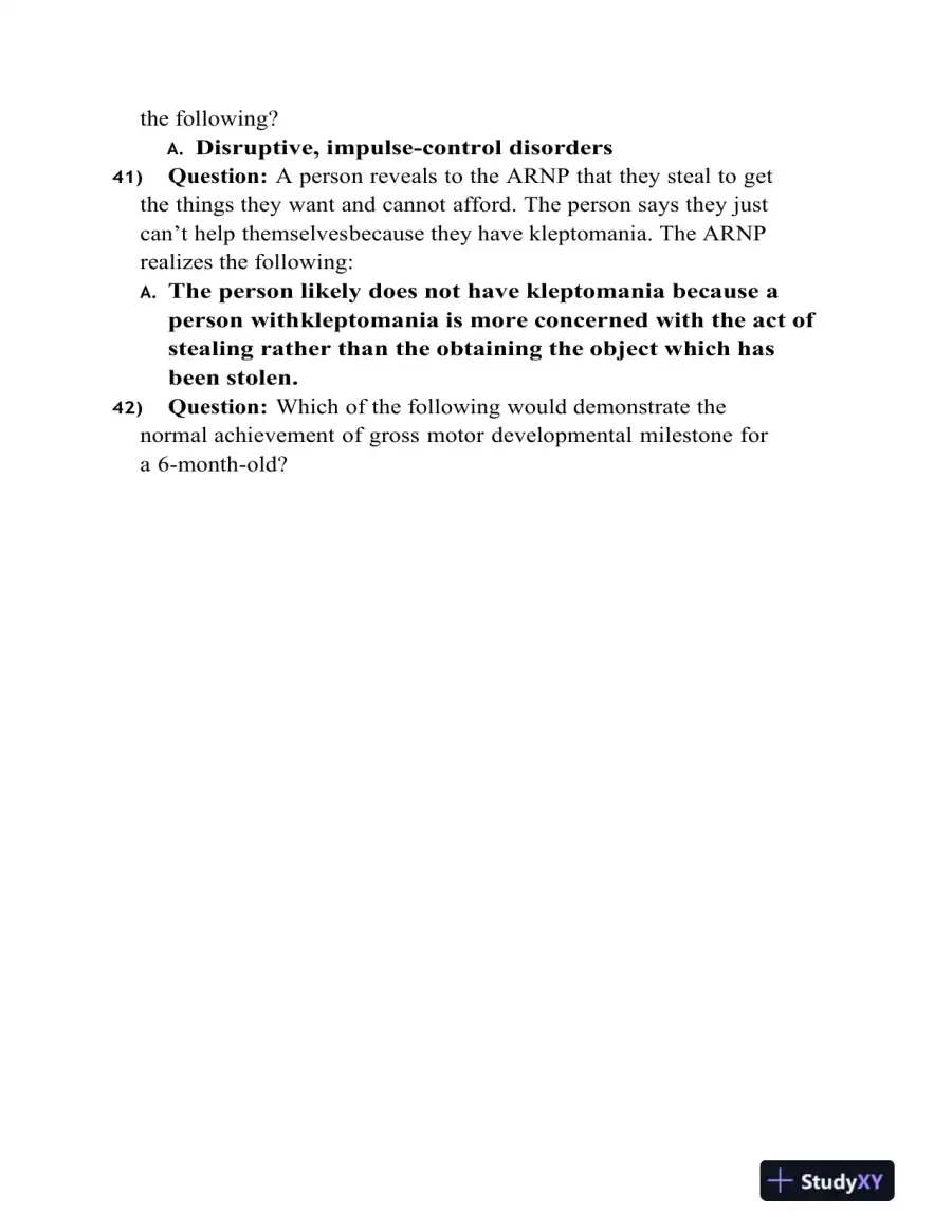 NRNP6665 Clinical Analysis Final Exam With Answers (34 Solved Questions), page 8