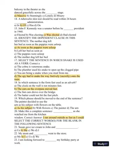 HESI Comprehensive Entrance Exam With Answers (513 Solved Questions) - Page 7 preview image
