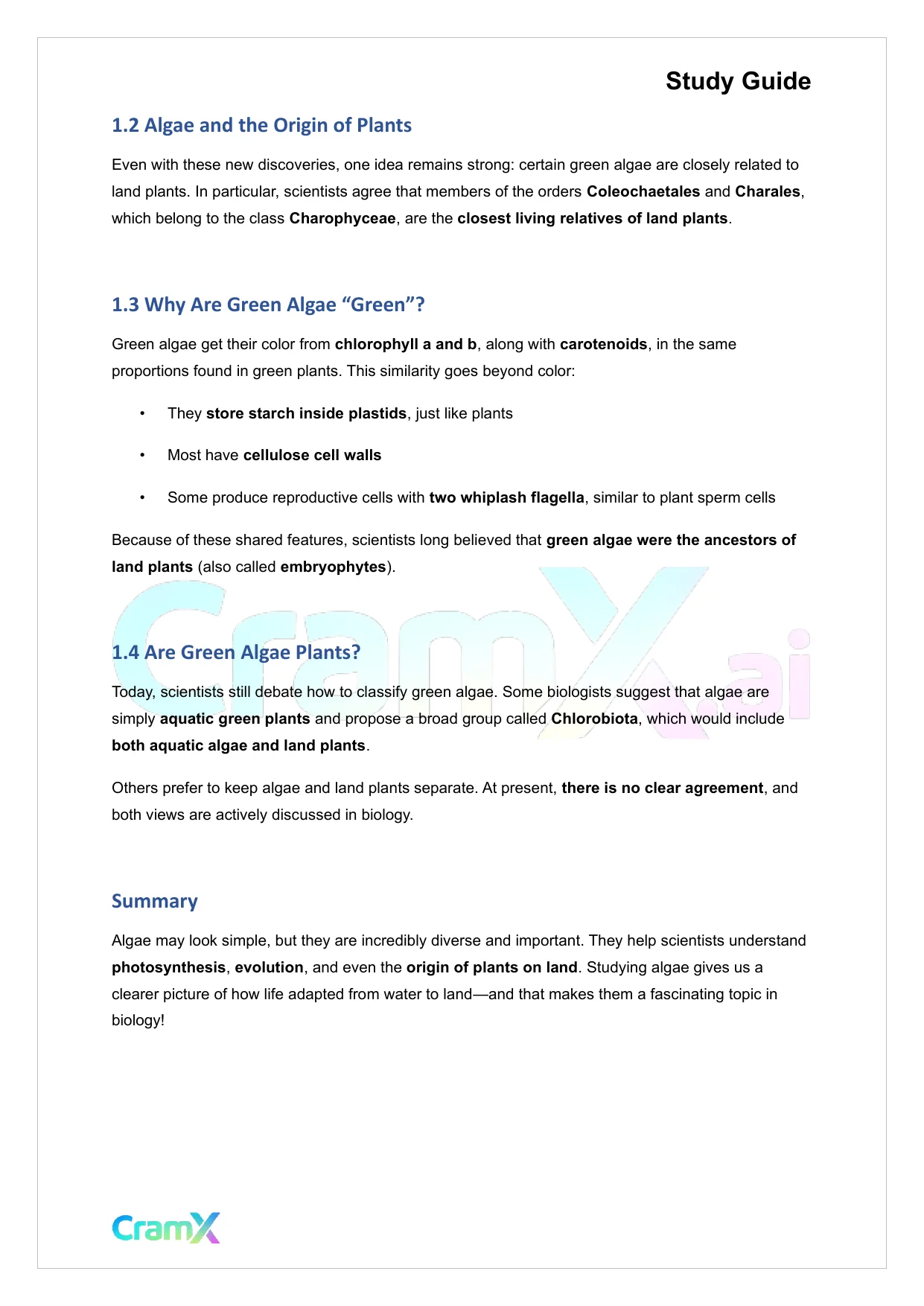 Plant Biology - Protista - Page 2 preview image