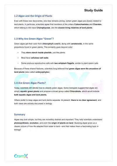 Plant Biology - Protista - Page 2 preview image
