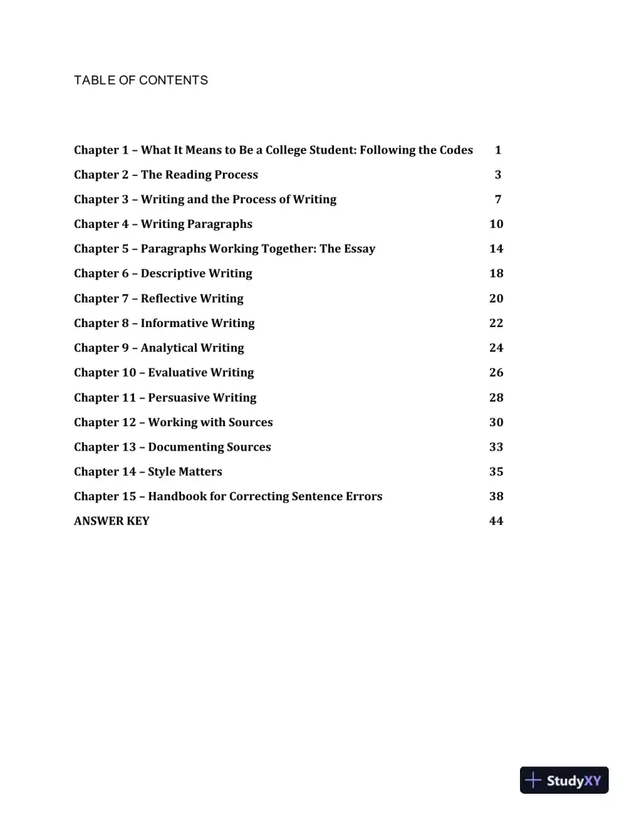 IDEAS & Aims For College Writing, MLA Update Test Bank, page 3