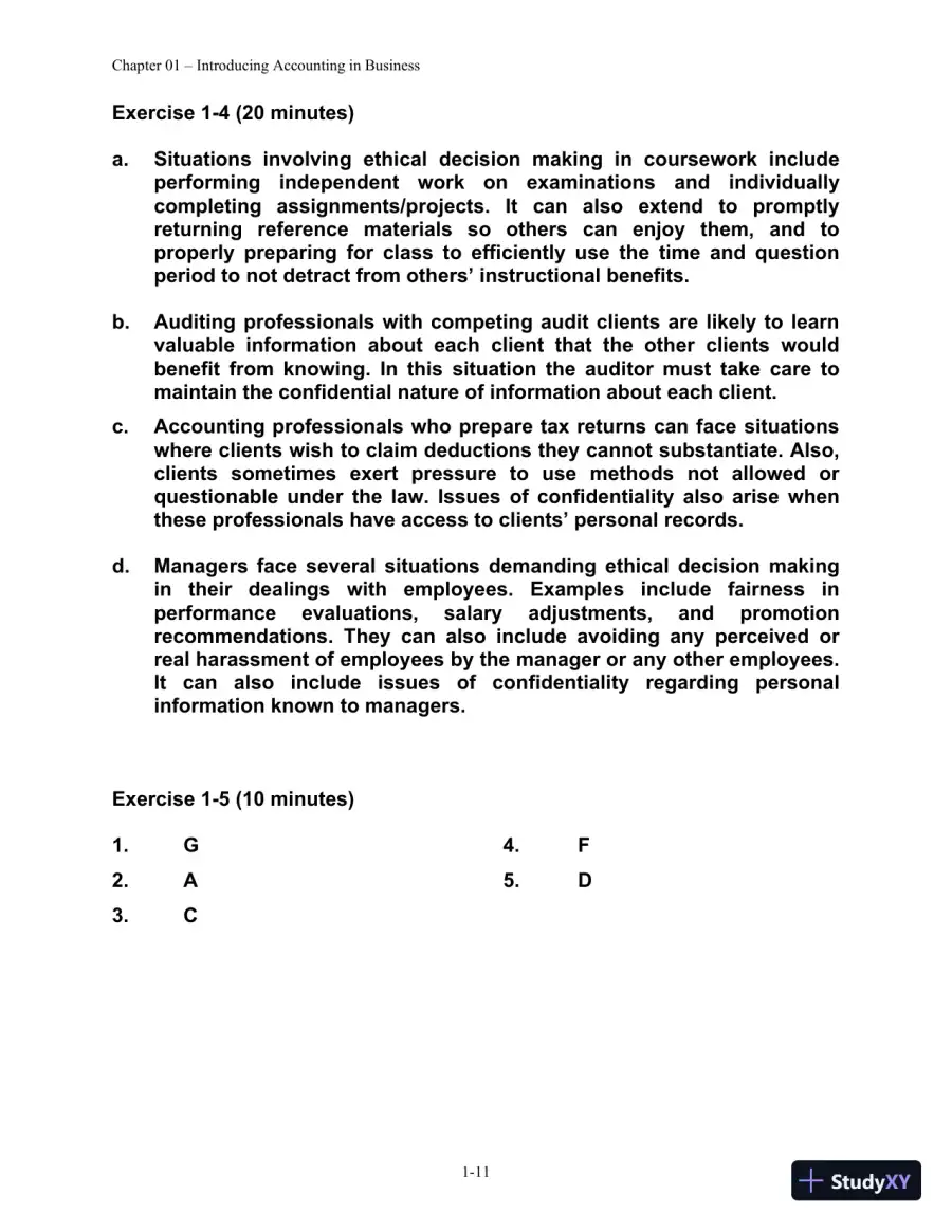 Solution Manual for Financial Managerial Accounting, 4th edition, page 12
