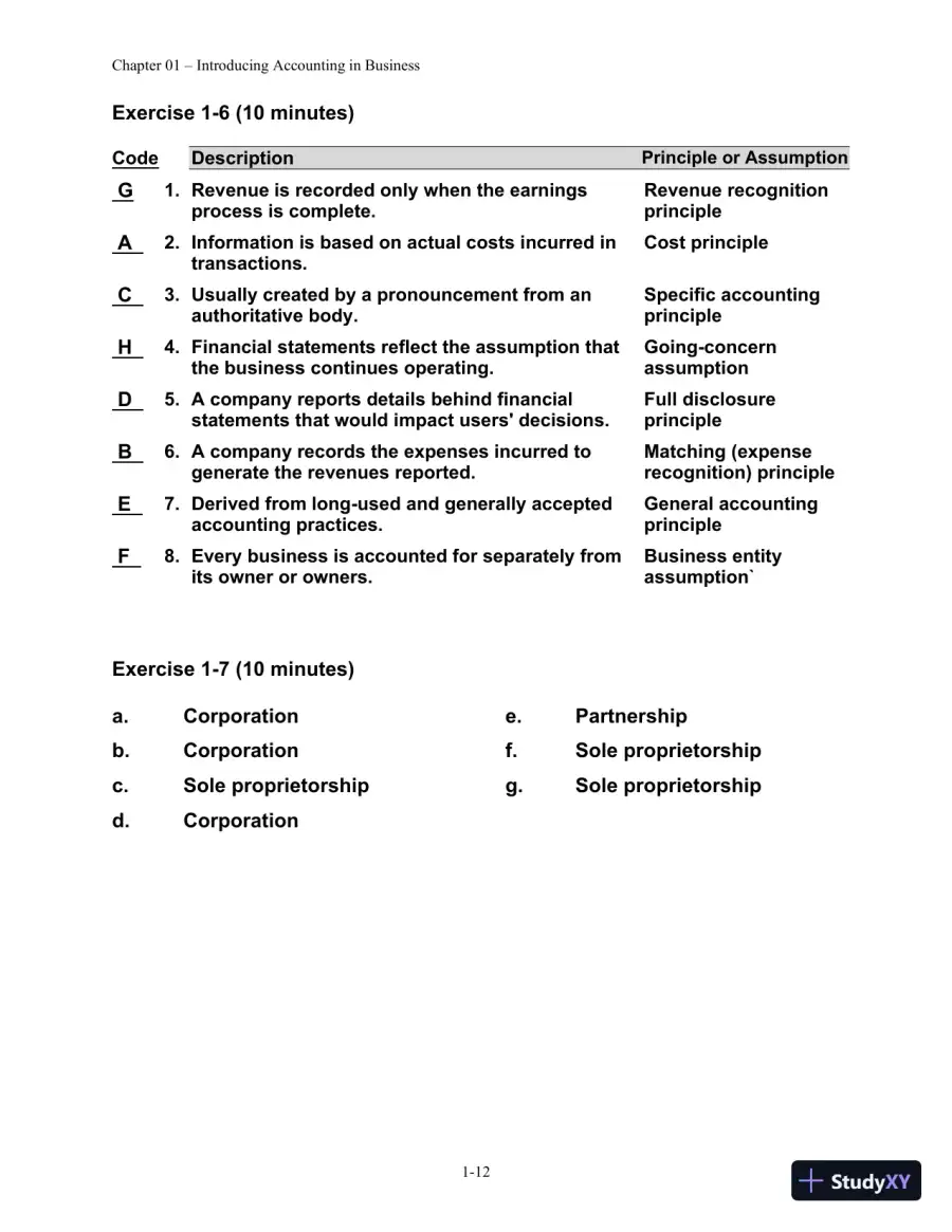 Solution Manual for Financial Managerial Accounting, 4th edition, page 13