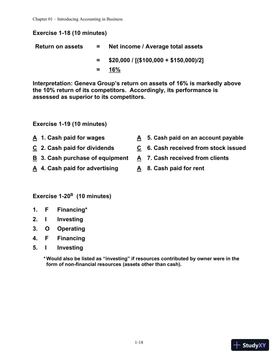 Solution Manual for Financial Managerial Accounting, 4th edition, page 19