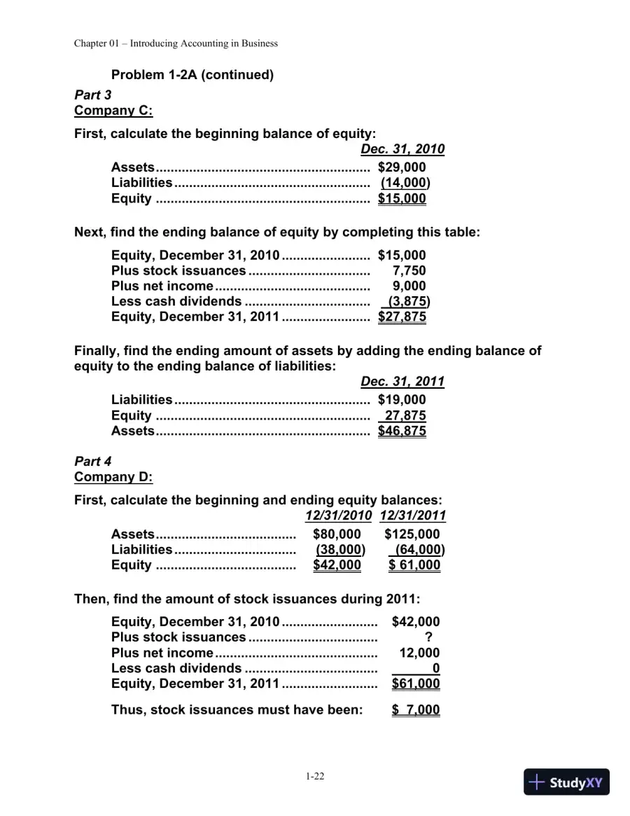 Solution Manual for Financial Managerial Accounting, 4th edition, page 23