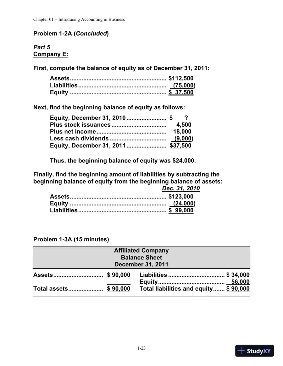 Solution Manual for Financial Managerial Accounting, 4th edition, page 24