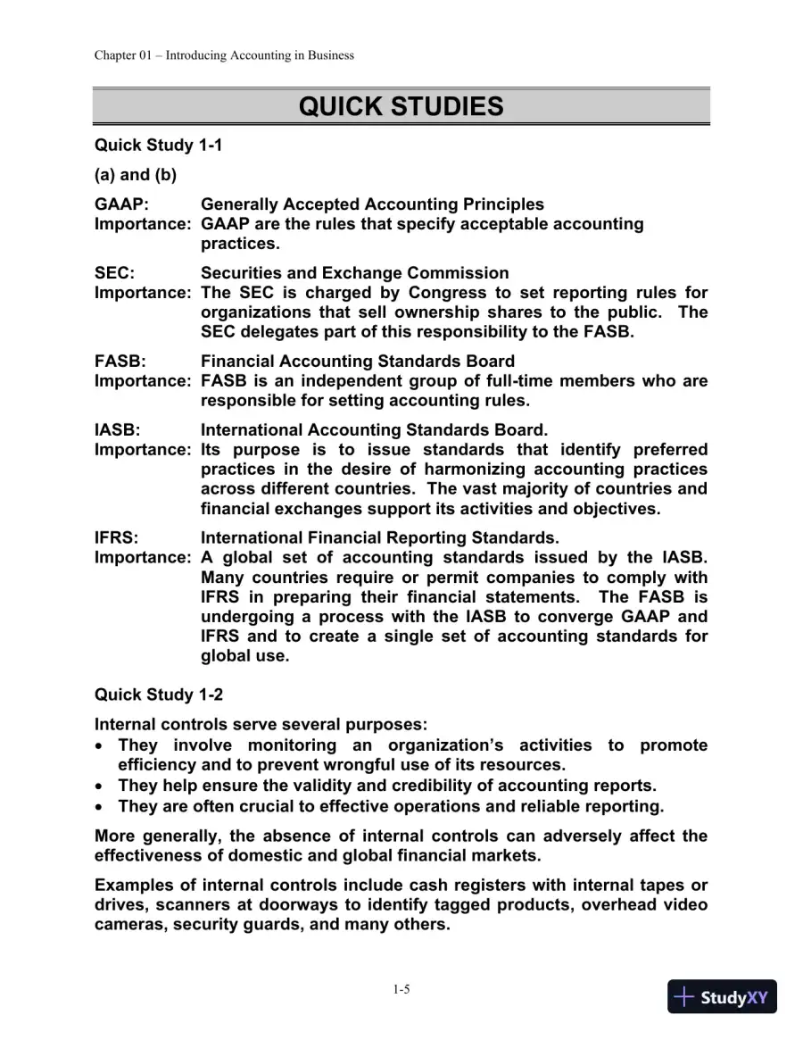 Solution Manual for Financial Managerial Accounting, 4th edition, page 6