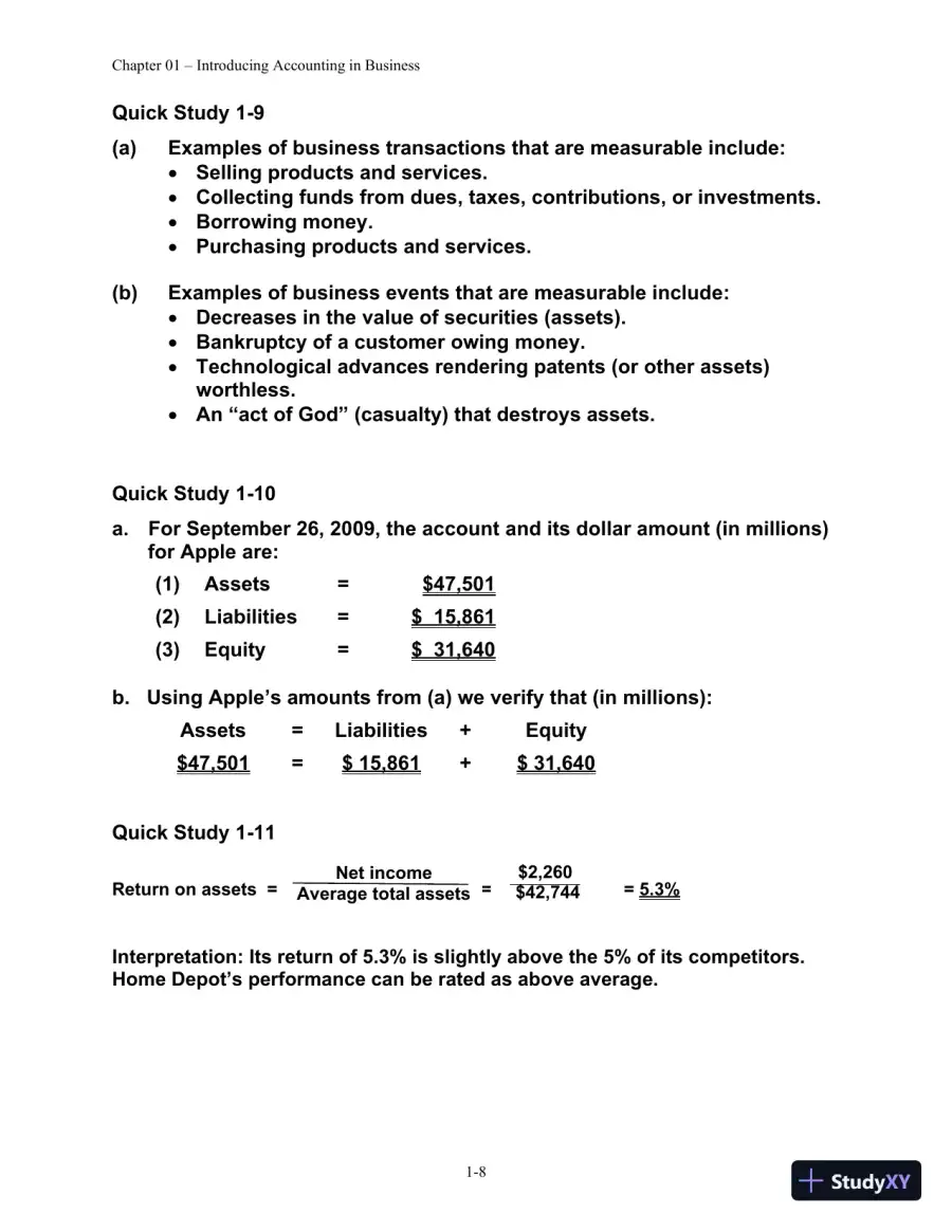 Solution Manual for Financial Managerial Accounting, 4th edition, page 9