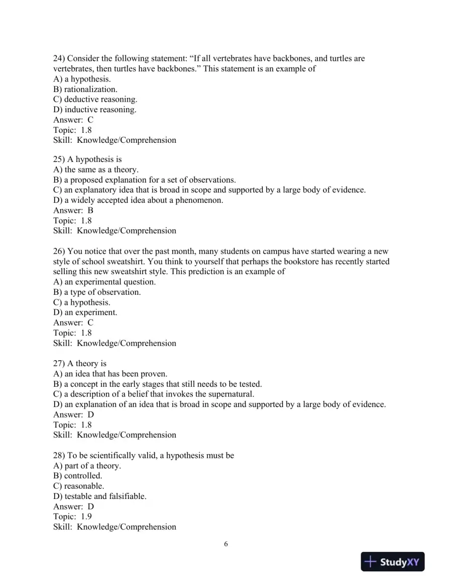 Test Bank for Campbell Biology: Concepts and Connections, First Canadian Edition, page 10