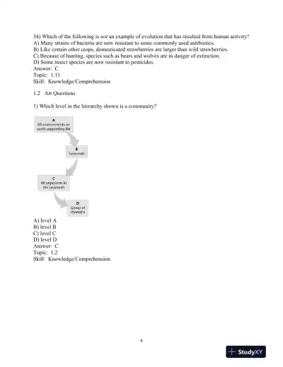 Test Bank for Campbell Biology: Concepts and Connections, First Canadian Edition - Page 12 preview image