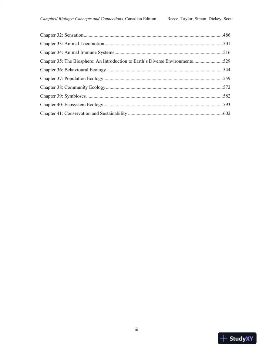 Test Bank for Campbell Biology: Concepts and Connections, First Canadian Edition, page 4