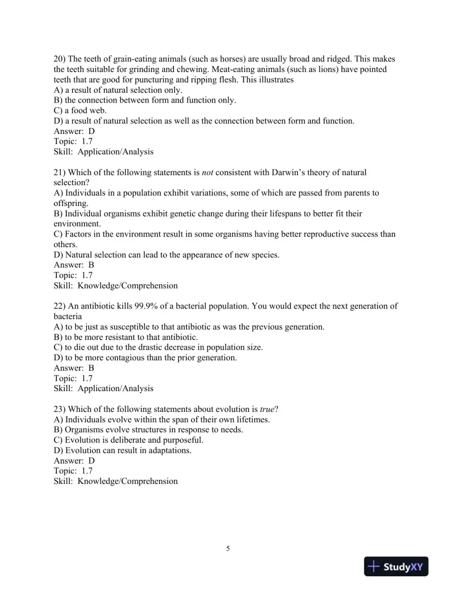 Test Bank for Campbell Biology: Concepts and Connections, First Canadian Edition, page 9