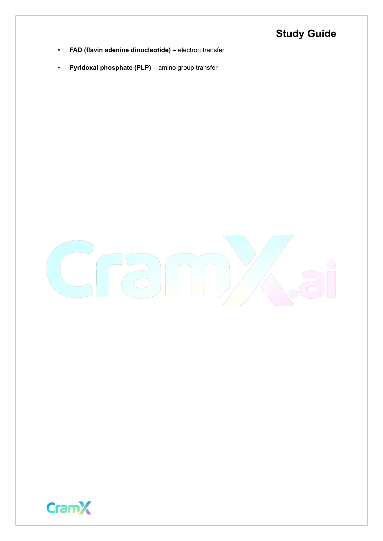 Biochemistry I - Enzymes - Page 4 preview image