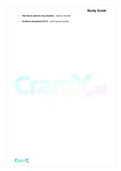 Biochemistry I - Enzymes - Page 4 preview image