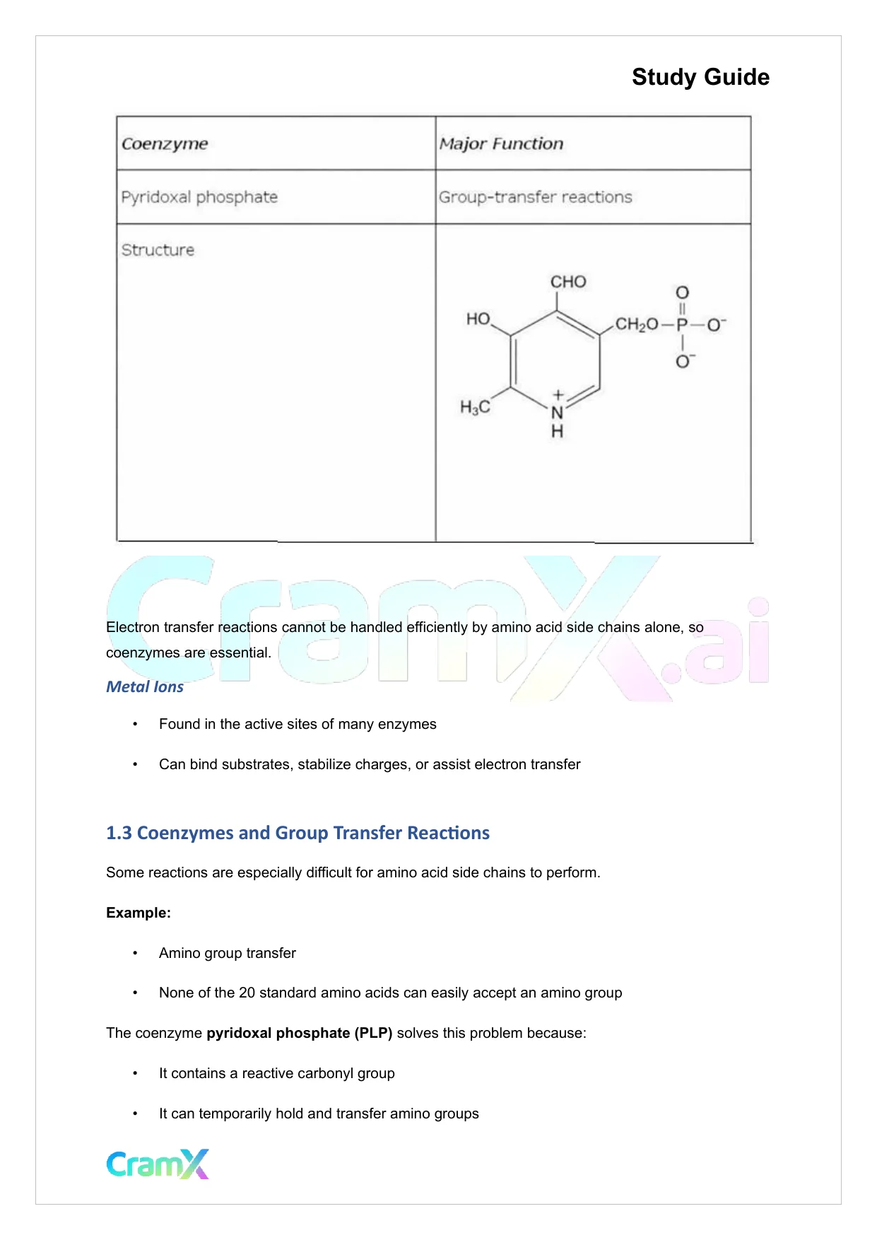 Biochemistry I - Enzymes - Page 6 preview image