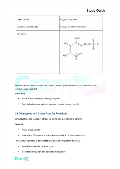 Biochemistry I - Enzymes - Page 6 preview image