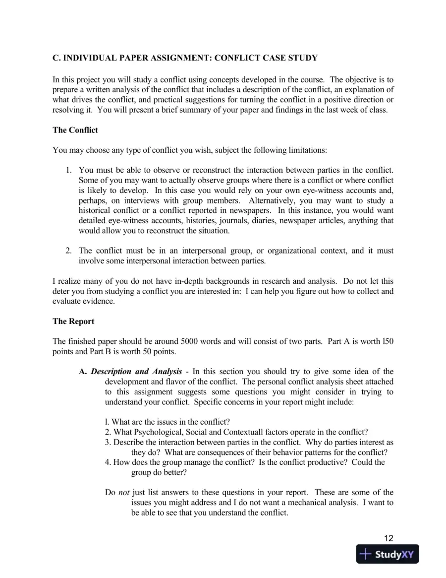 Test Bank For Working through Conflict: Strategies for Relationships, Groups, and Organizations, 7th Edition, page 12