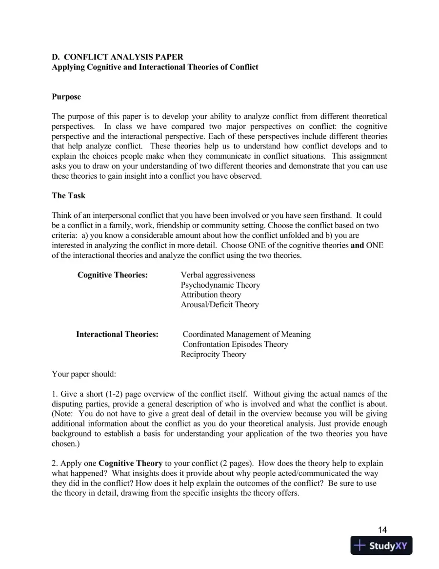 Test Bank For Working through Conflict: Strategies for Relationships, Groups, and Organizations, 7th Edition, page 14