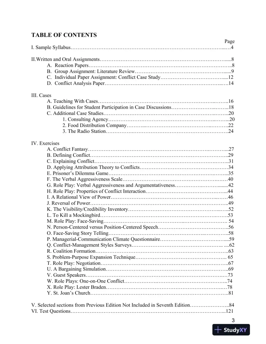 Test Bank For Working through Conflict: Strategies for Relationships, Groups, and Organizations, 7th Edition, page 3