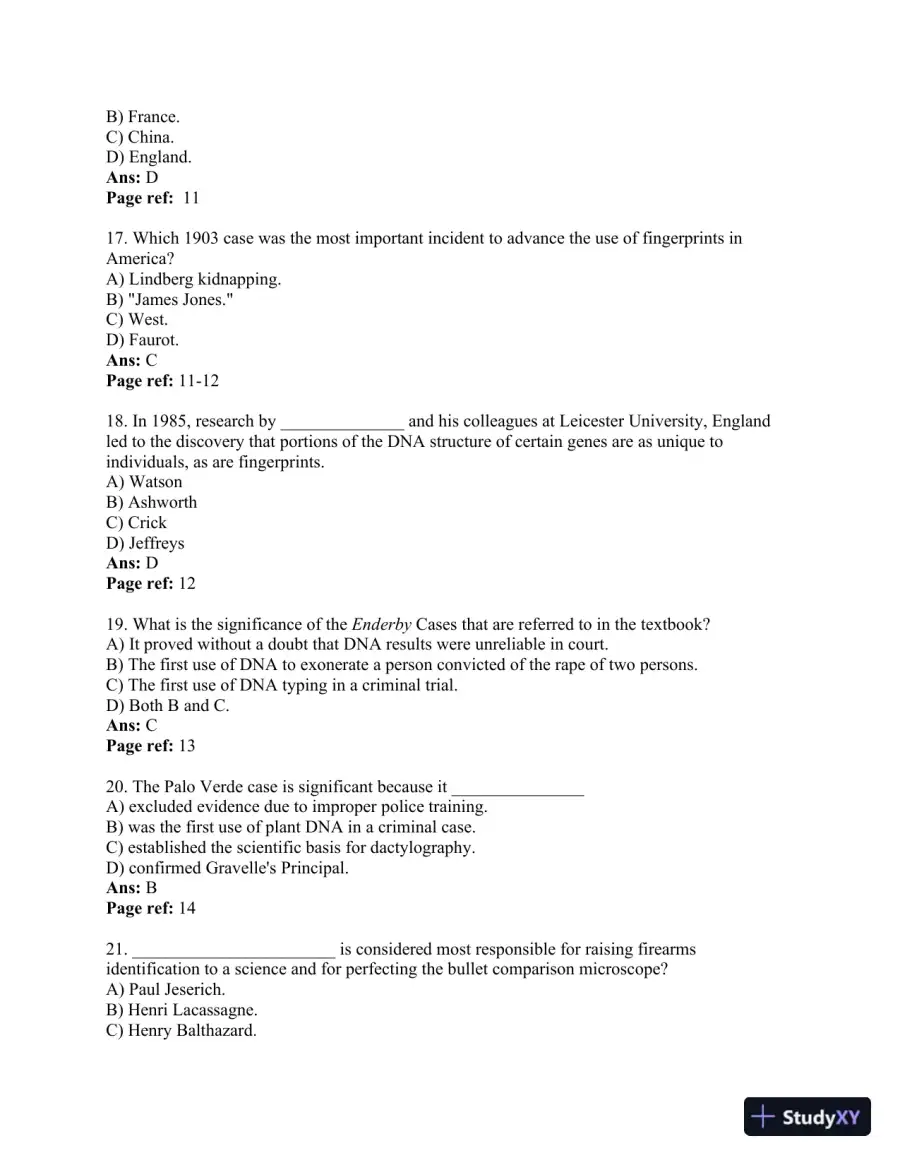 Criminal Investigation 11th Edition Test Bank, page 5