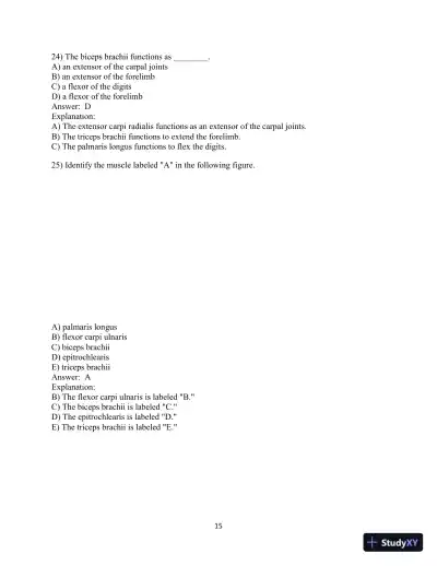 Test Bank for Laboratory Manual for Anatomy and Physiology featuring Martini Art, Main Version , 6th Edition - Page 16 preview image