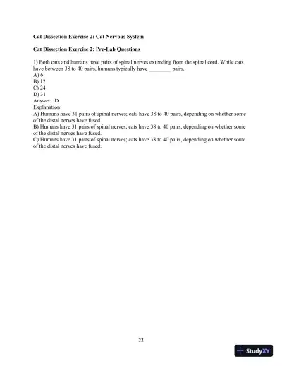 Test Bank for Laboratory Manual for Anatomy and Physiology featuring Martini Art, Main Version , 6th Edition - Page 23 preview image