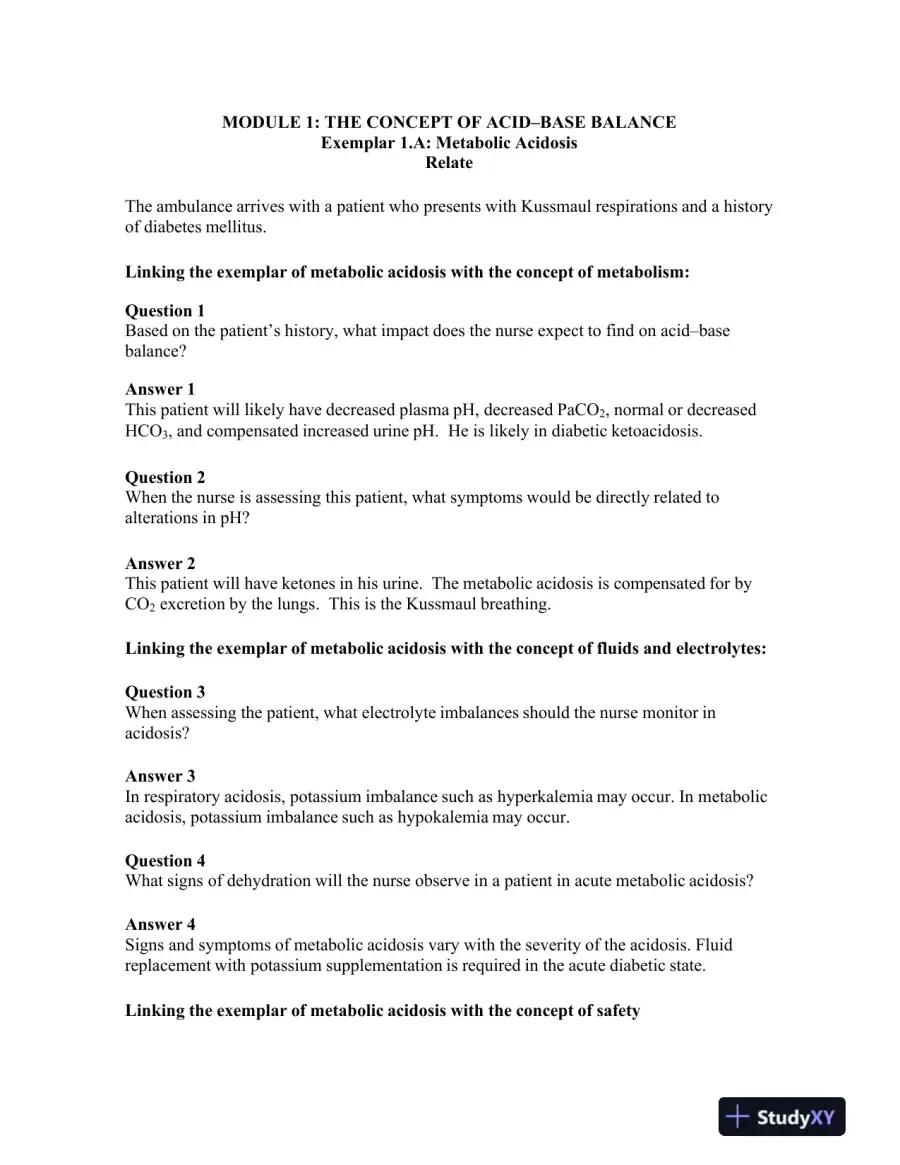 Nursing: A Concept-Based Approach to Learning, Volume I, 3rd Edition Solution Manual, page 10