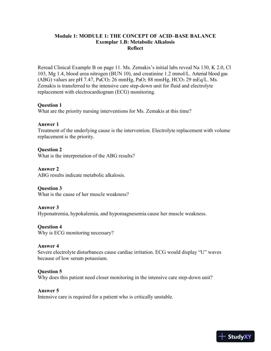 Nursing: A Concept-Based Approach to Learning, Volume I, 3rd Edition Solution Manual, page 12