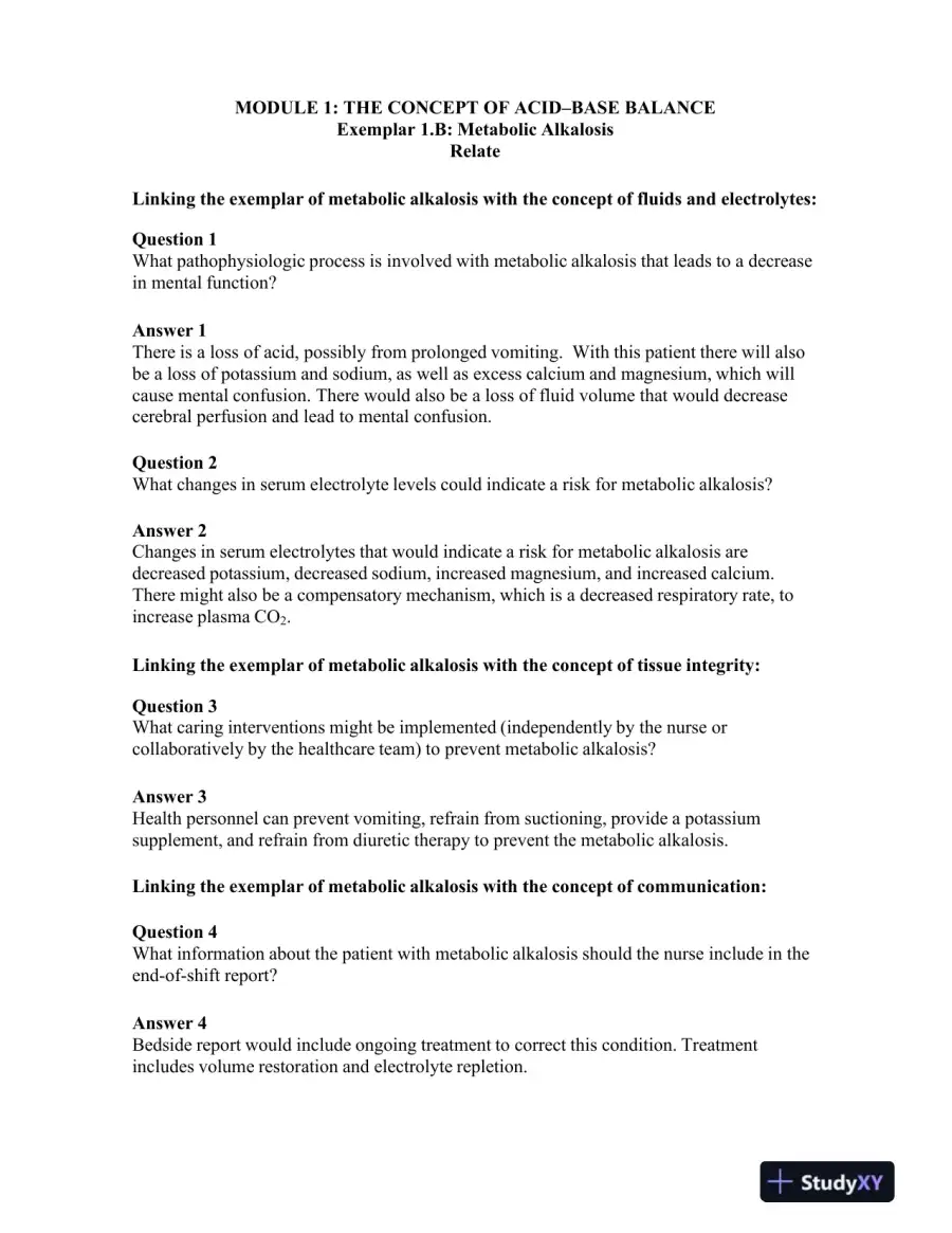 Nursing: A Concept-Based Approach to Learning, Volume I, 3rd Edition Solution Manual, page 13