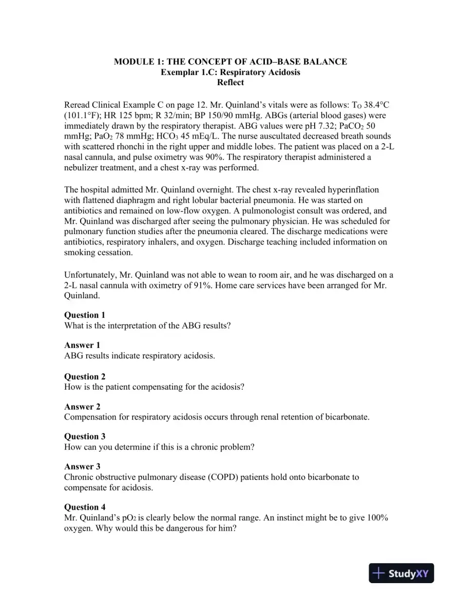 Nursing: A Concept-Based Approach to Learning, Volume I, 3rd Edition Solution Manual, page 15