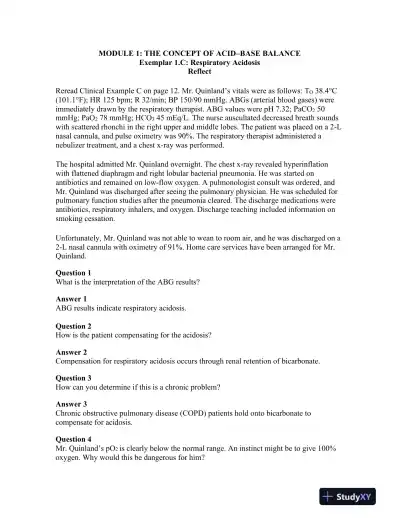 Nursing: A Concept-Based Approach to Learning, Volume I, 3rd Edition Solution Manual - Page 15 preview image