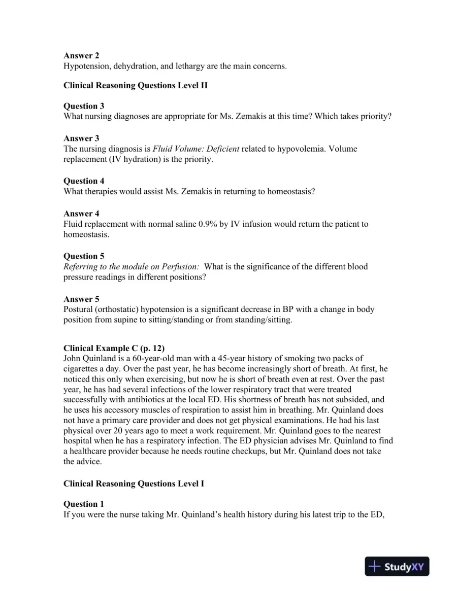 Nursing: A Concept-Based Approach to Learning, Volume I, 3rd Edition Solution Manual, page 4