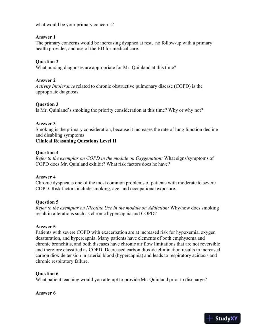 Nursing: A Concept-Based Approach to Learning, Volume I, 3rd Edition Solution Manual, page 5