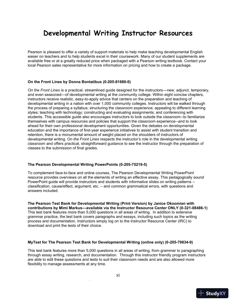 IDEAS & Aims For College Writing, MLA Update Solution Manual, page 11