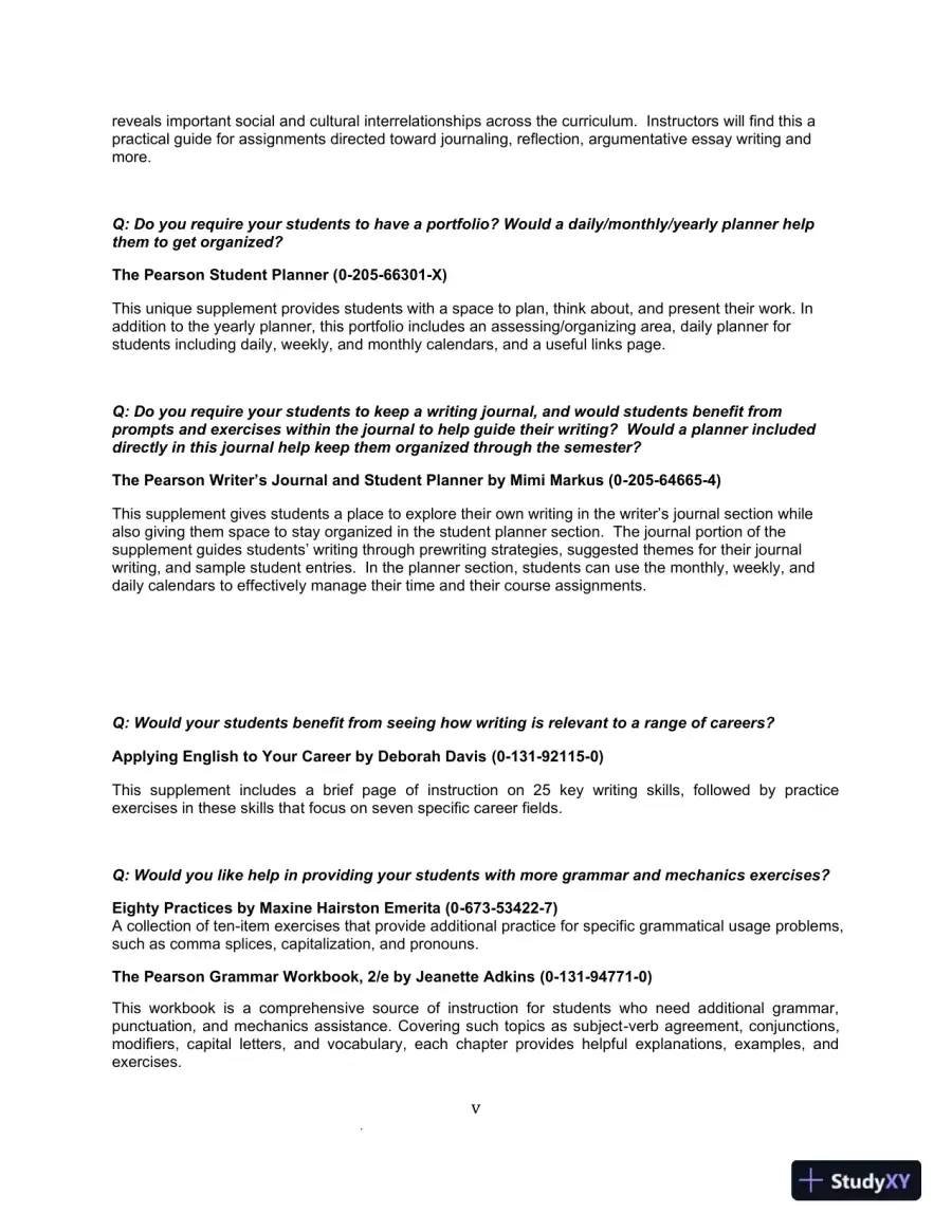 IDEAS & Aims For College Writing, MLA Update Solution Manual, page 5