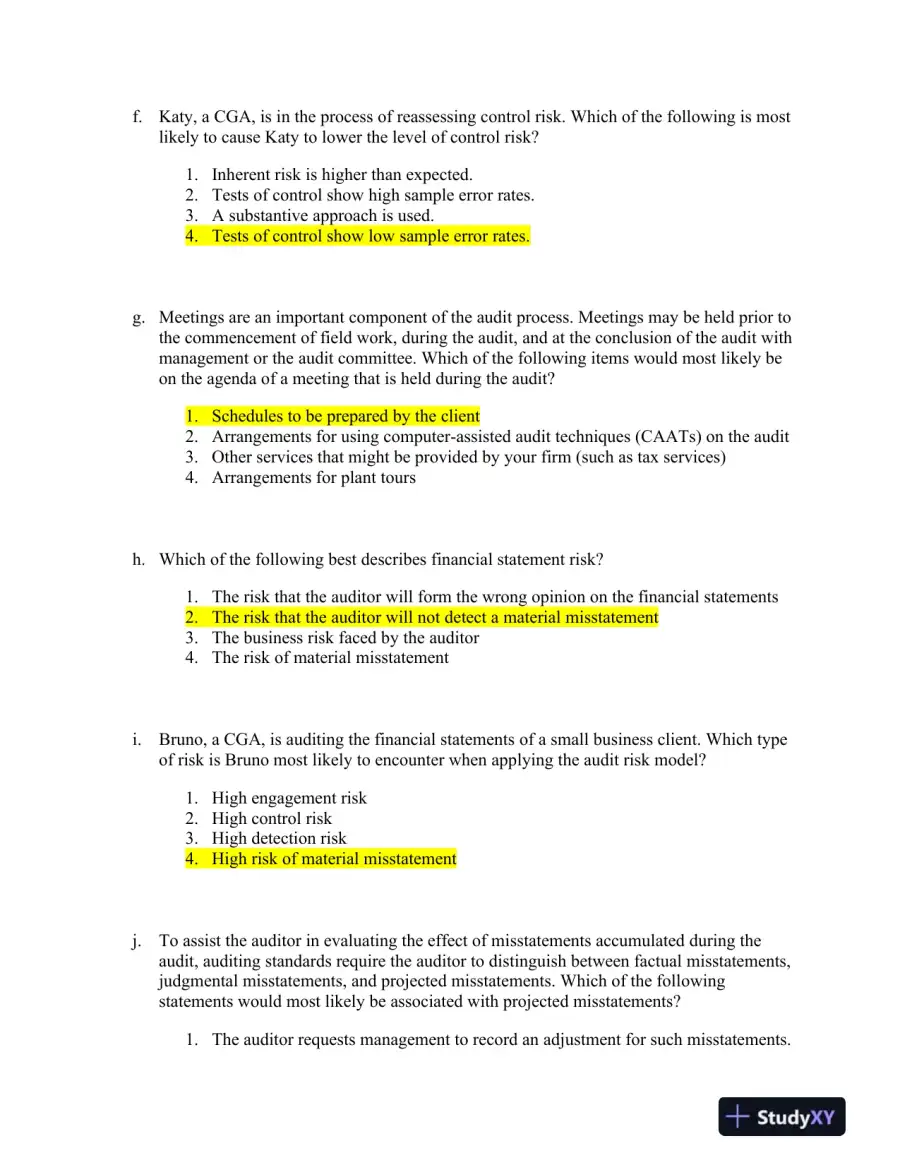 Audit and Independence Challenges: Evaluating Risk, Ethics, and Strategies in Client Engagement, page 4