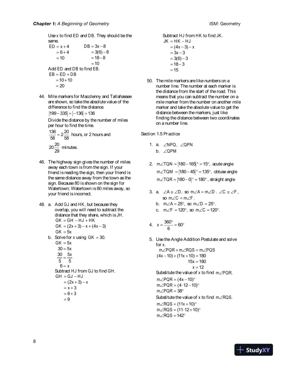 Solution Manual for Geometry, 1st Edition, page 12