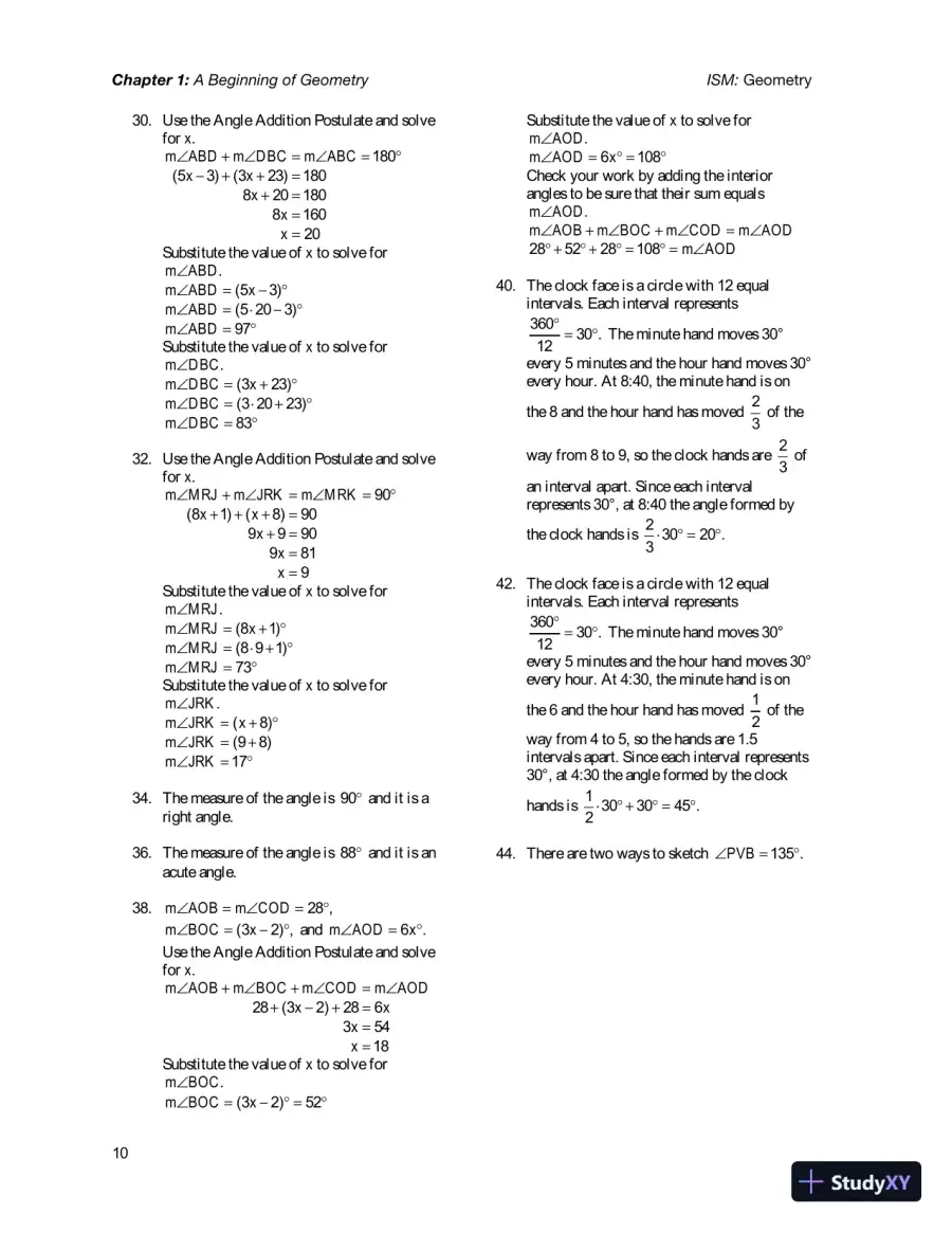 Solution Manual for Geometry, 1st Edition, page 14