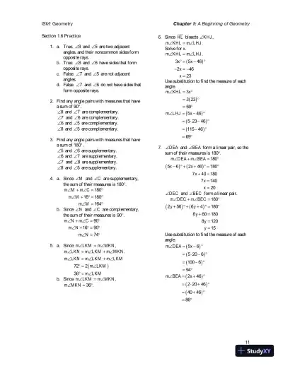 Solution Manual for Geometry, 1st Edition - Page 15 preview image