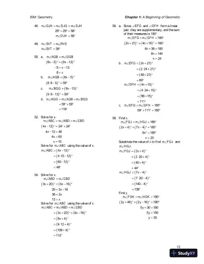 Solution Manual for Geometry, 1st Edition - Page 17 preview image